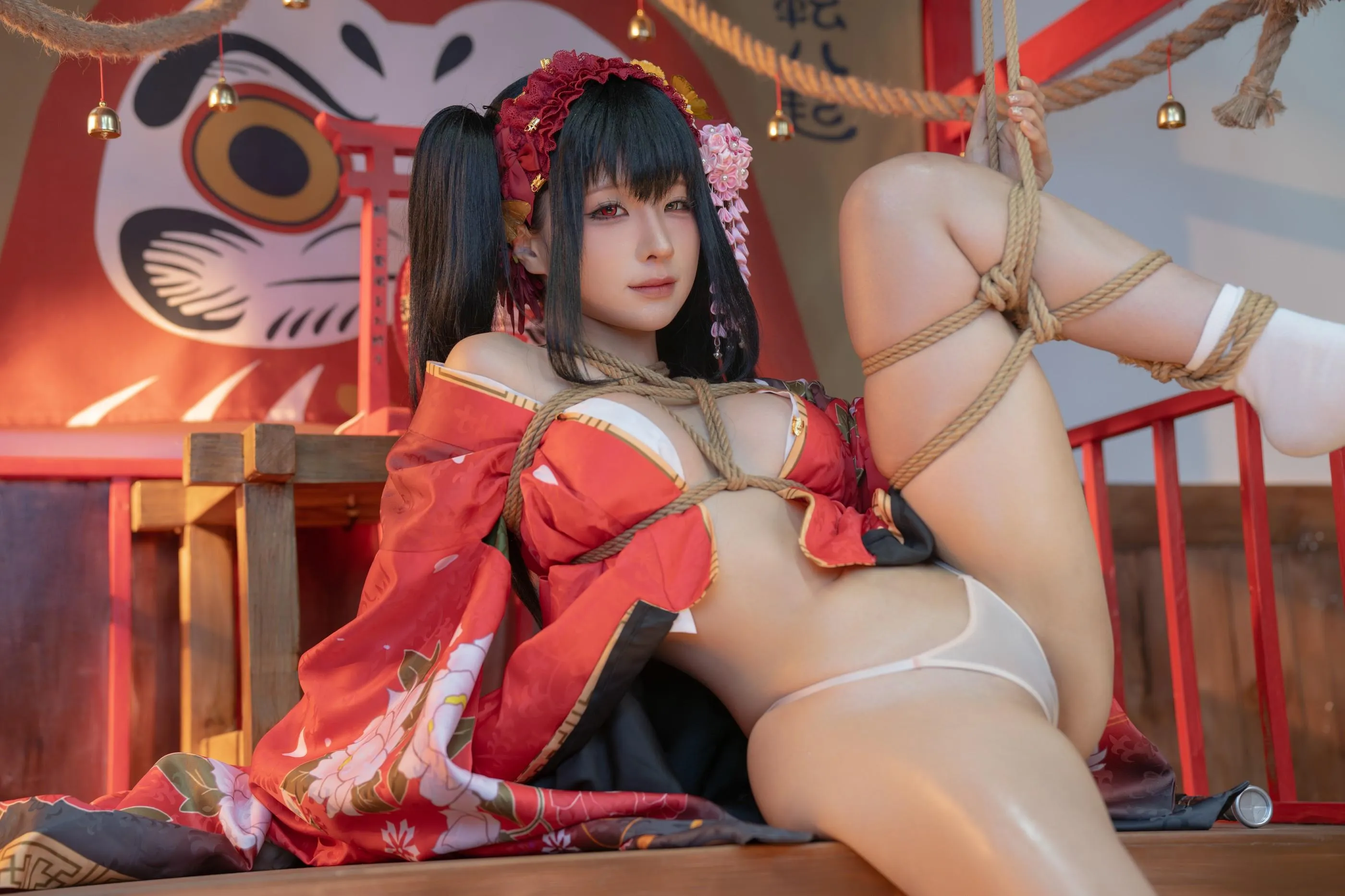 蠢沫沫 – NO.304 狂三和服cos-狂三 正片 [147P]插图6